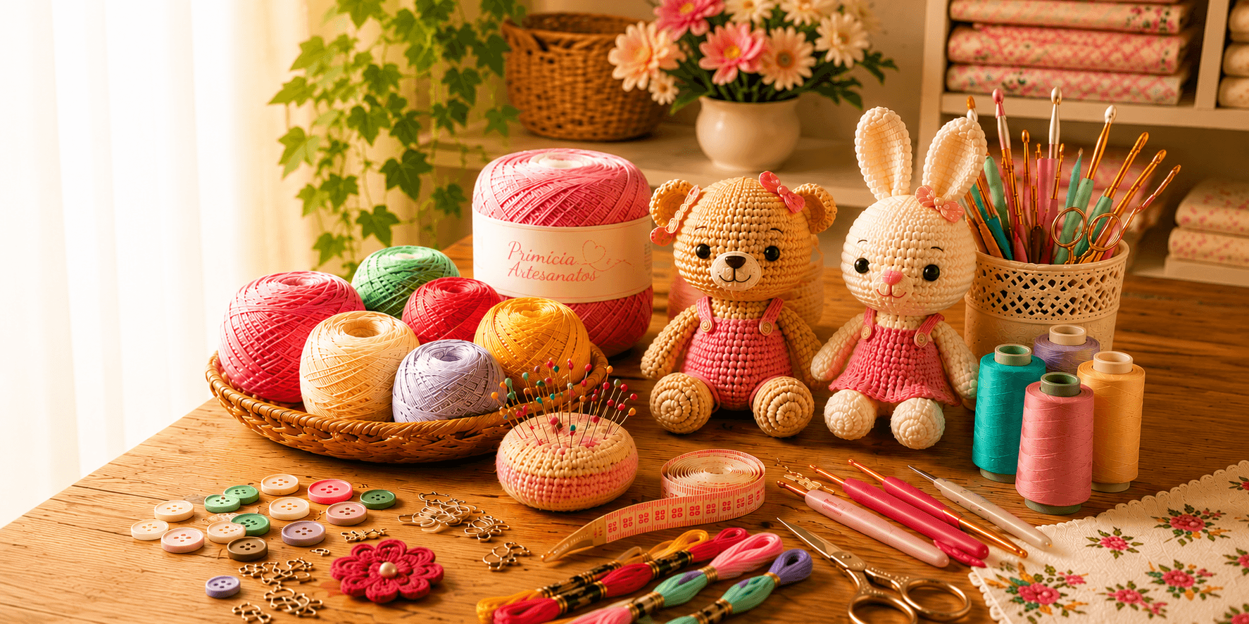 Primícia Artesanatos — Tudo para Costura, Artesanato e Amigurumi