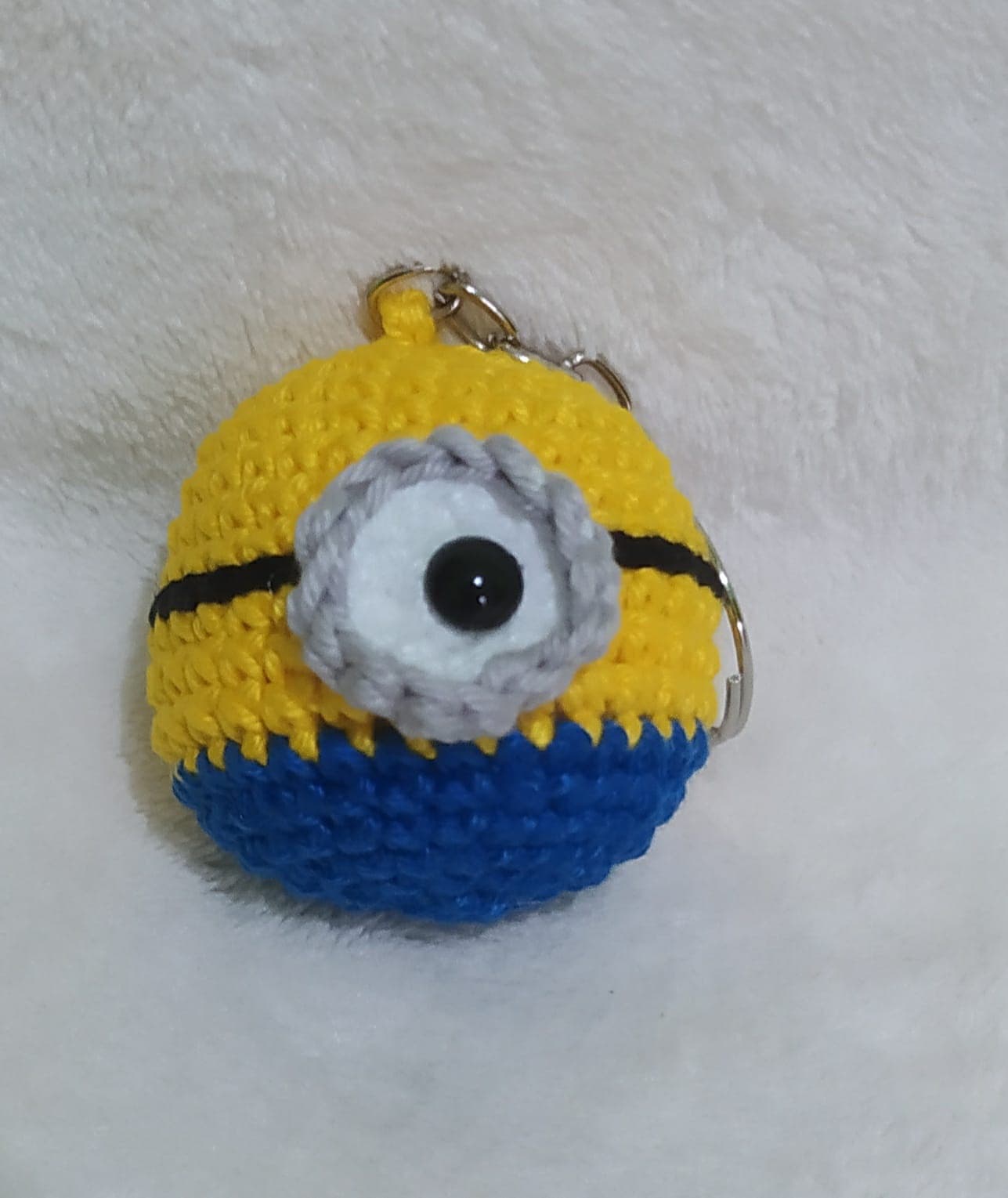 Chaveiro Minion em Amigurumi (5 cm)
