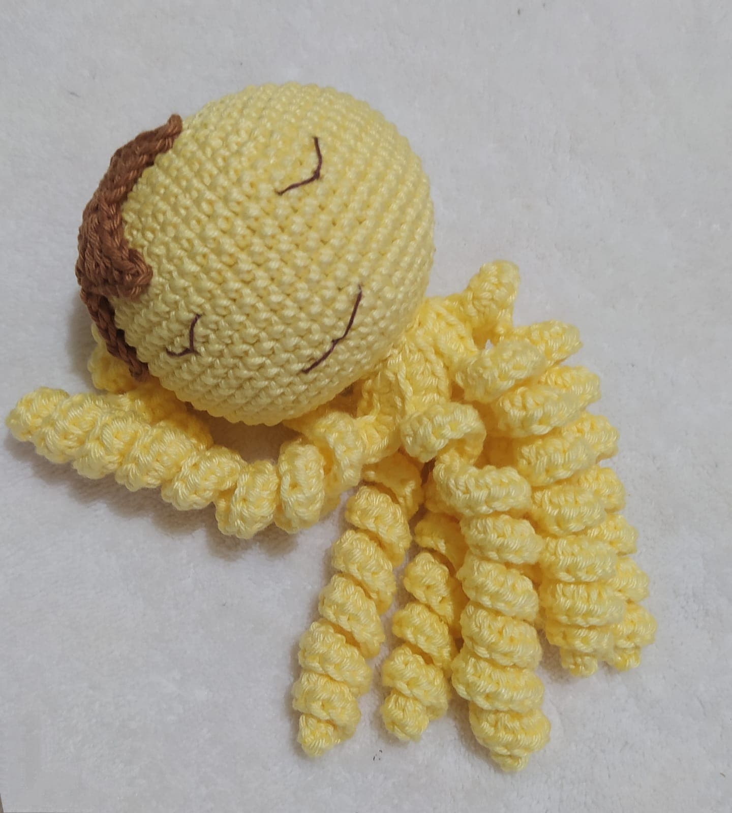 Polvo Amigurumi Dorminhoco em Crochê