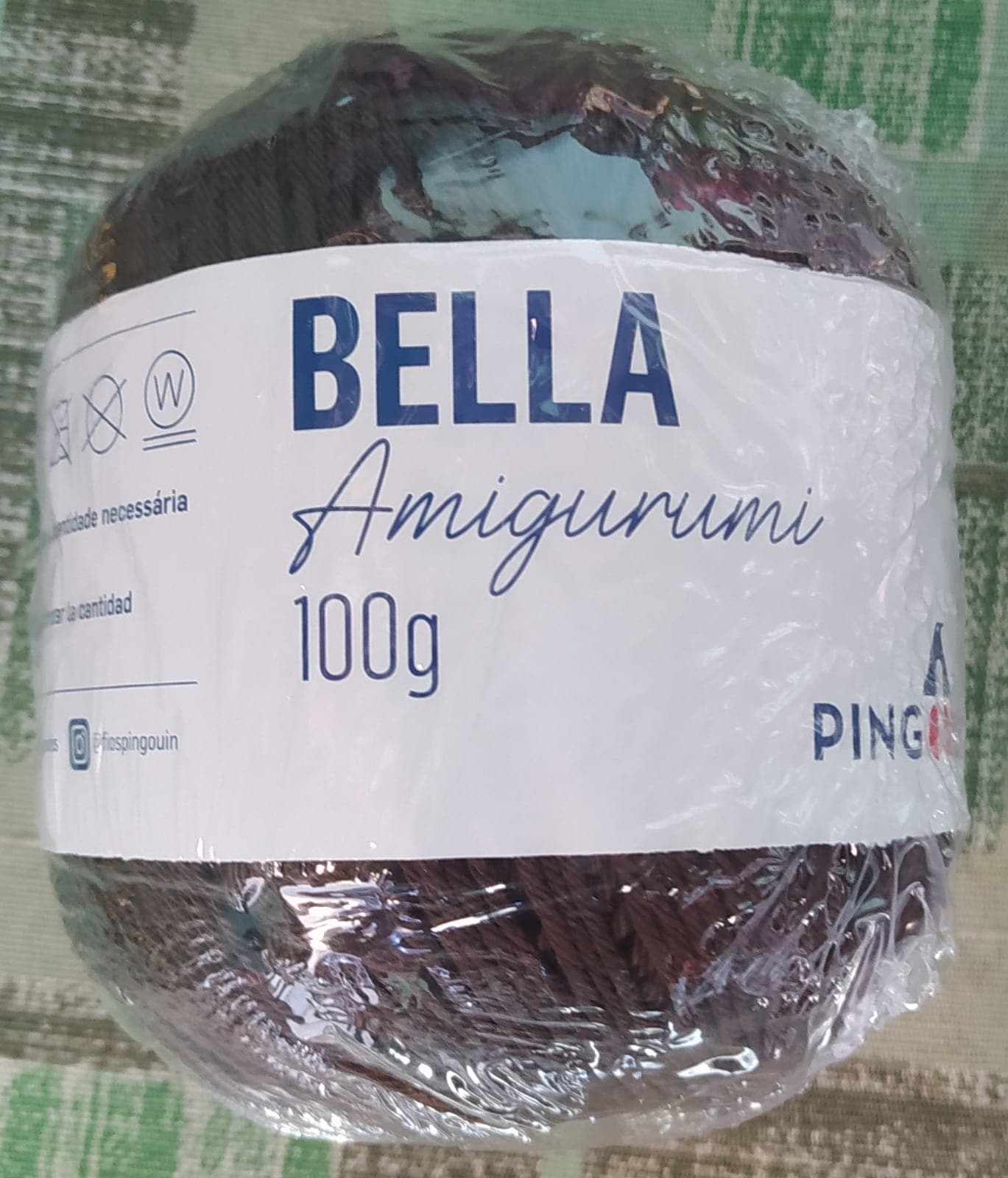 Linha Bella Amigurumi 100g Pingouin – Cor Marrom 02270716 - Lote 233698